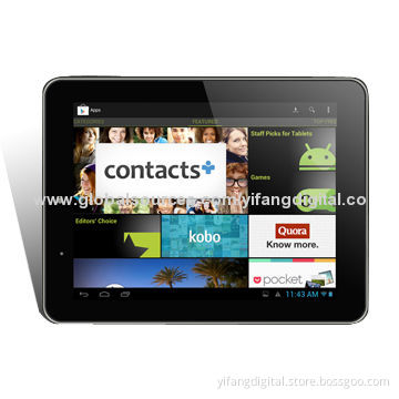 8" Tablet PC, Android 4.2 with AML8726-MXS Dual-core Cortex A9 1.5GHz 1G RAM BT 4.0 and Dual Camera